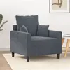 Image de vidaXL Fauteuil Gris foncé 60 cm Velours359284