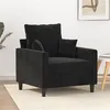 Image de vidaXL Fauteuil Noir 60 cm Velours359288