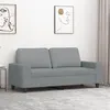 Image de vidaXL Canapé à 2 places Gris clair 140 cm Tissu