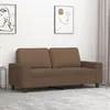 Image de vidaXL Canapé à 2 places Marron 140 cm Tissu