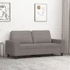 Image de vidaXL Canapé à 2 places Taupe 140 cm Tissu
