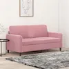 Image de vidaXL Canapé à 2 places Rose 140 cm Velours359445