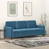 Image de Canapé à 3 places Bleu 180 cm Velours