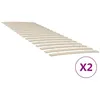Image de Sommiers à lattes avec 34 lattes 2 pcs 80x200 cm