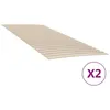 Image de vidaXL Lattes de rechange pour sommier avec 48 lattes 2 pcs 90x200 cm, cadre de lit, sommier, Latte de rechange pour sommier 3203725