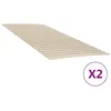 Image de vidaXL Lattes de rechange pour sommier avec 48 lattes 2 pcs 100x200 cm, cadre de lit, sommier, Latte de rechange pour 3203726