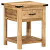 Image de vidaXL Table de Chevet, Armoire de Nuit avec Tiroir, Table de Téléphone, Meuble de Rangement Chambre, Moderne, Bois de 372716