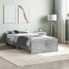 Image de Cadre de lit sans matelas gris béton 90x190 cm