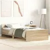 Image de vidaXL Cadre de lit chêne sonoma 75x190cm petit simple bois ingénierie 835948