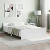 Image de Cadre de lit sans matelas blanc 120x200 cm