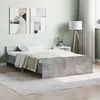 Image de vidaXL Cadre de lit tête de lit et pied de lit gris béton 120x200 cm 3203743