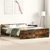 Image de vidaXL Cadre de lit tête de lit et pied de lit chêne fumé 140x200 cm 3203751