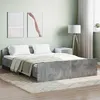 Image de vidaXL Cadre de lit tête de lit et pied de lit gris béton 150x200 cm 3203757
