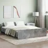 Image de Cadre de lit sans matelas gris béton 160x200 cm