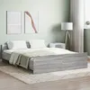 Image de vidaXL Cadre de lit tête de lit et pied de lit gris sonoma 160x200 cm 3203766