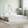 Image de Cadre de lit sans matelas blanc 180x200 cm