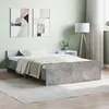 Image de Cadre de lit sans matelas gris béton 120x190 cm