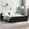 Image de Cadre de lit sans matelas noir 140x190 cm