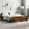 Image de vidaXL Cadre de lit tête de lit et pied de lit chêne fumé 135x190 cm 3203793
