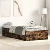 Image de vidaXL Cadre de lit chêne fumé 90x190 cm 3203842