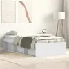 Image de vidaXL Cadre de lit blanc 75x190 cm petit simple 3203845