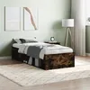 Image de vidaXL Cadre de lit chêne fumé 75x190 cm petit simple 3203849