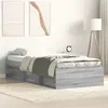 Image de vidaXL Cadre de lit sonoma gris 75x190 cm petit simple 3203850