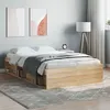 Image de Cadre de lit sans matelas chêne sonoma 120x200 cm