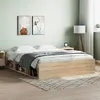 Image de Cadre de lit sans matelas chêne sonoma 140x200 cm
