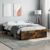 Image de vidaXL Cadre de lit chêne fumé 120x190 cm petit double 3203898