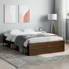 Image de vidaXL Cadre de lit chêne marron 120x190 cm petit double 3203900