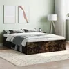 Image de vidaXL Cadre de lit chêne fumé 135x190 cm double 3203912
