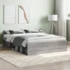 Image de vidaXL Cadre de lit sonoma gris 135x190 cm double 3203913