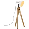 Image de vidaXL Vloerlamp 25 W E27 45x45x120 cm wit371917