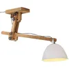 Image de vidaXL Plafondlamp 25 W E27 105x30x65-108 cm wit371924