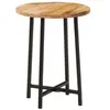 Image de Table basse 35x35x45 cm bois de manguier solide et fer