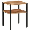 Image de vidaXL Bijzettafel 35x35x45 cm massief acaciahout en ijzer372728