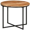 Image de vidaXL Table Basse, Table d'Appoint, Bout de Canapé, Table Larérale, Meuble de Salon Salle de Séjour Intérieur, Bois Massif Acacia et Fer