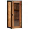 Image de vidaXL Badkamerwandkast 40x30x90 cm massief acaciahout en ijzer372745