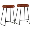 Image de vidaXL Tabourets de bar lot de 2 marron foncé 41x29x62 cm, chaise, tabouret de bar de cuisine, chaise de bistro, tabouret de 358925