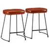 Image de vidaXL Tabourets de bar lot de 2 marron foncé 40x29,5x53 cm, chaise, tabouret de bar de cuisine, chaise de bistro, tabouret 358928