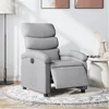 Image de Fauteuil inclinable électrique Gris clair Tissu
