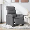 Image de vidaXL Fauteuil électrique réglable tissu gris foncé