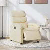 Image de vidaXL Fauteuil réglable électrique tissu crème