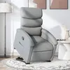 Image de vidaXL Fauteuil de relaxation inclinable tissu gris clair