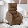 Image de vidaXL Fauteuil de relaxation inclinable tissu marron
