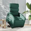 Image de vidaXL Fauteuil de relaxation inclinable tissu vert foncé