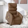 Image de vidaXL Fauteuil de massage, relaxation tissu marron
