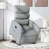 Image de vidaXL stoel électrique réglable tissu gris clair
