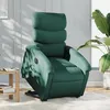 Image de vidaXL stoel électrique tissu vert foncé